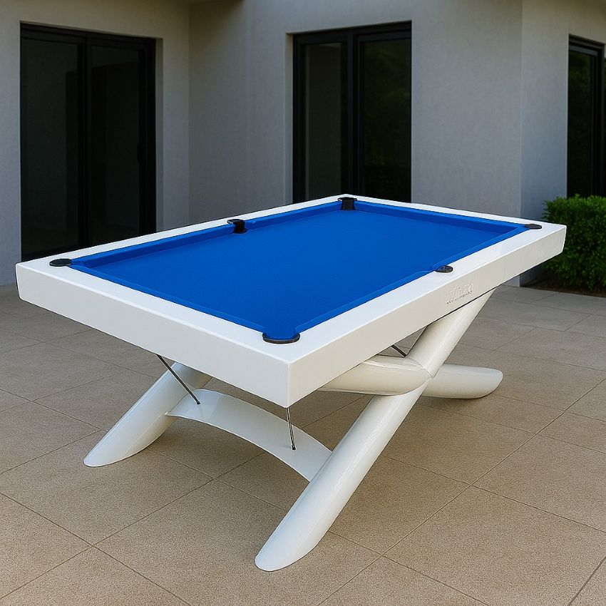NovaCue | Beijing | Slate Bed Pool Table | Steel | 6ft & 7ft
