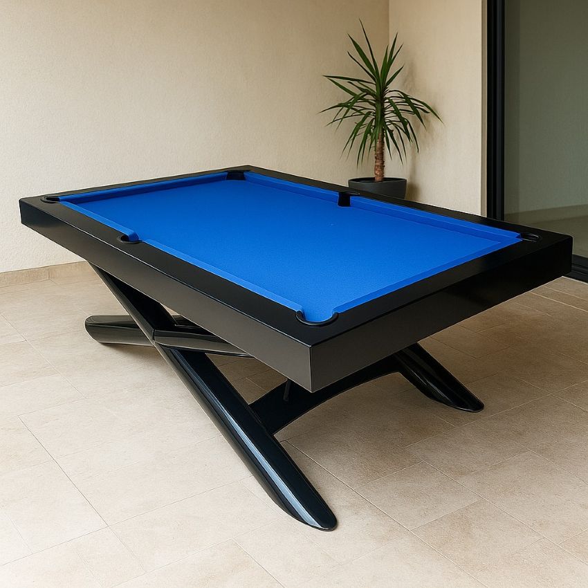 NovaCue | Beijing | Slate Bed Pool Table | Steel | 6ft &amp; 7ft