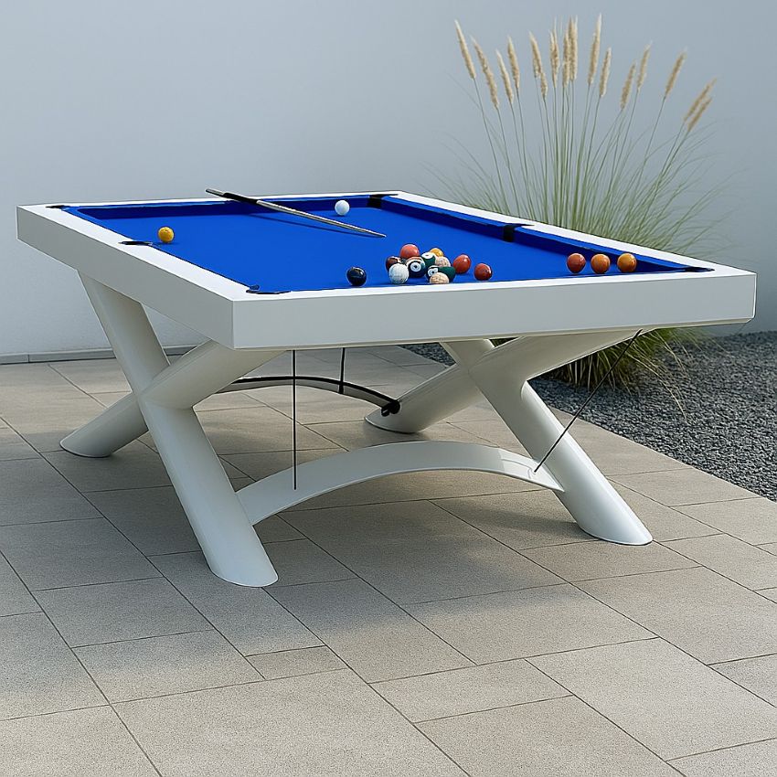 NovaCue | Beijing | Slate Bed Pool Table | Steel | 6ft &amp; 7ft