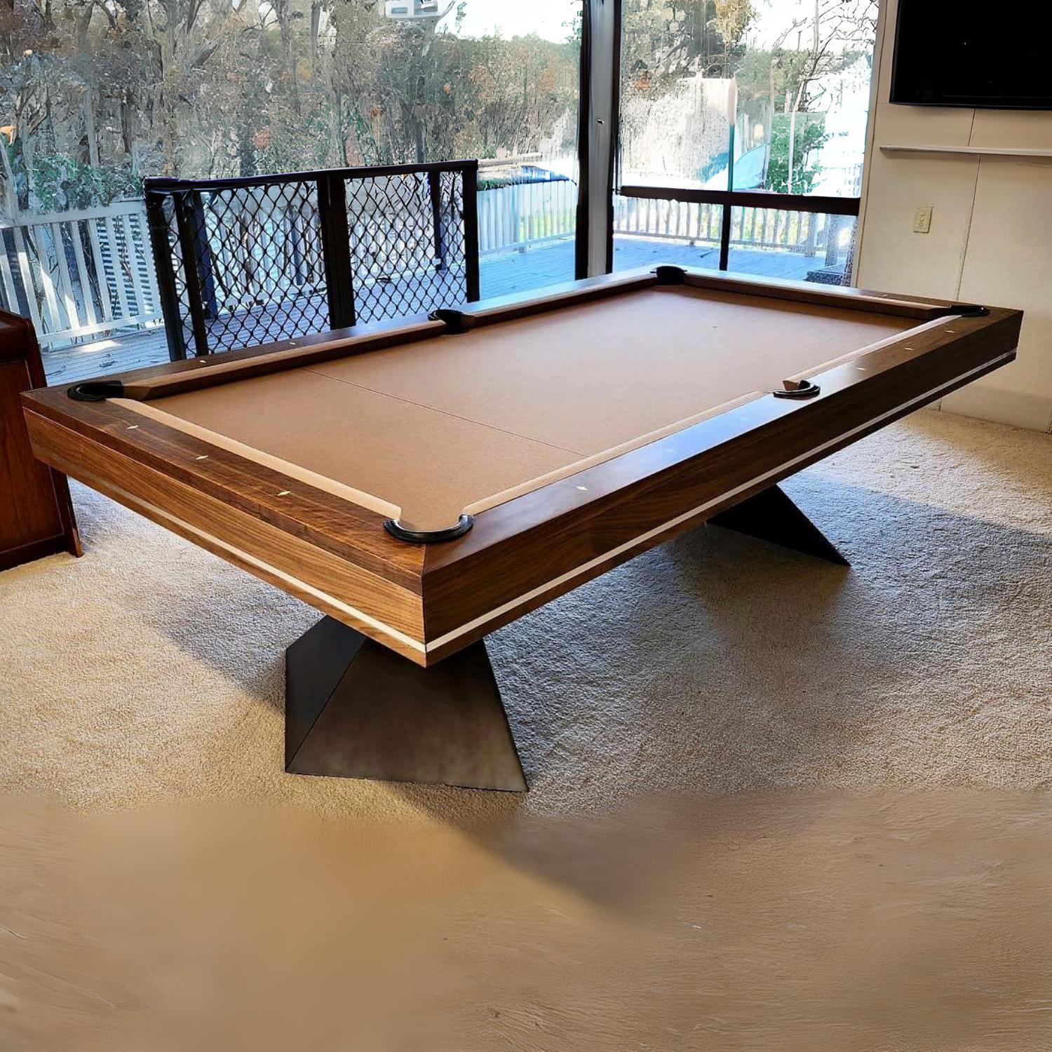 MCM | Berlin | Slate Bed Pool Table | Walnut | 8ft & 9ft