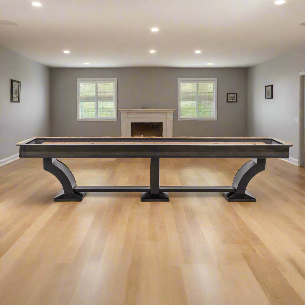 Plank & Hide | Paxton | Shuffleboard Table | 12ft | 14ft