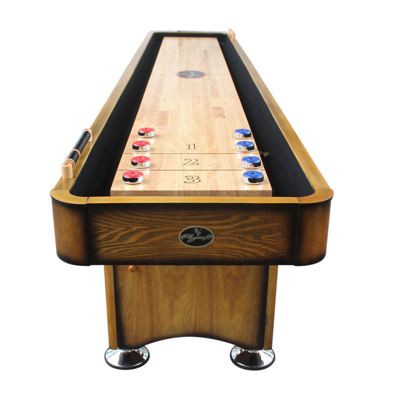 Playcraft | Georgetown Honey Oak | Shuffleboard Table | 12ft | 14ft | 16ft