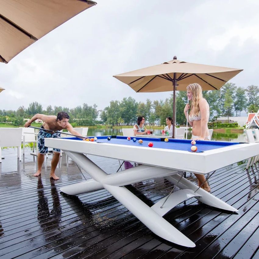 NovaCue | Beijing | Slate Bed Pool Table | Steel | 6ft &amp; 7ft