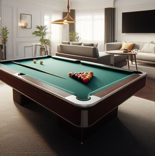 MCM | Manhattan | Slate Bed Pool Table | Walnut | 6ft &amp; 7ft