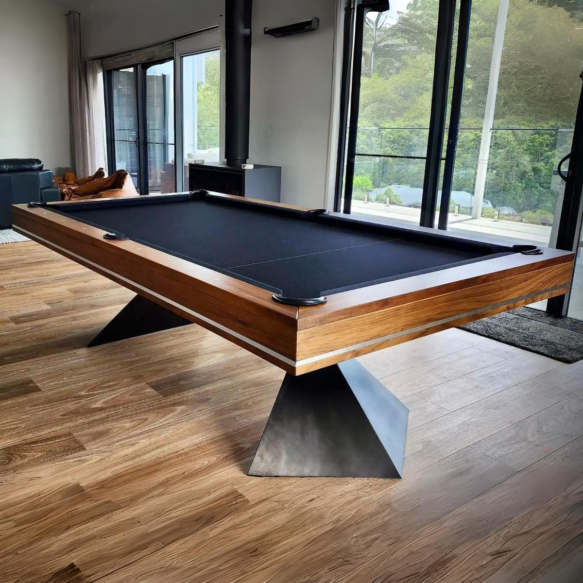 MCM | Berlin | Slate Bed Pool Table | Walnut | 8ft &amp; 9ft