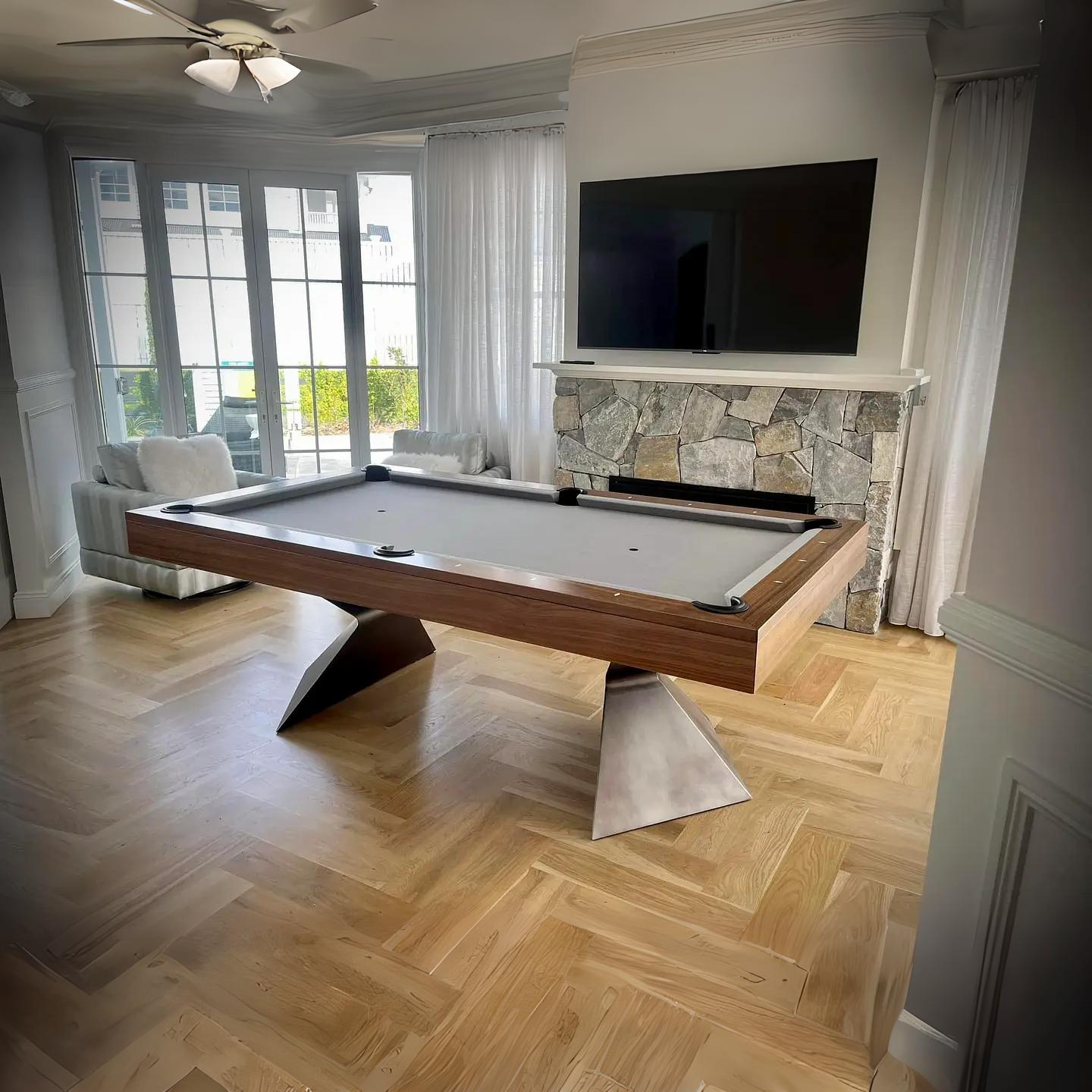 MCM | Berlin | Slate Bed Pool Table | Walnut | 8ft & 9ft