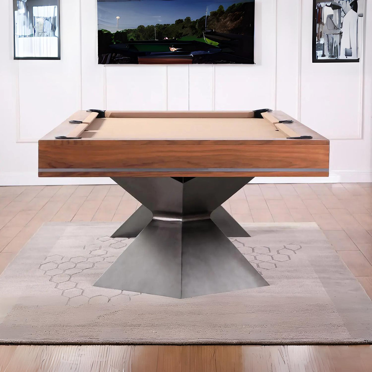 MCM | Berlin | Slate Bed Pool Table | Walnut | 8ft &amp; 9ft